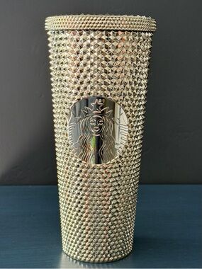 Starbucks Gold Studded Tumbler - Metallic Gold Bling Venti